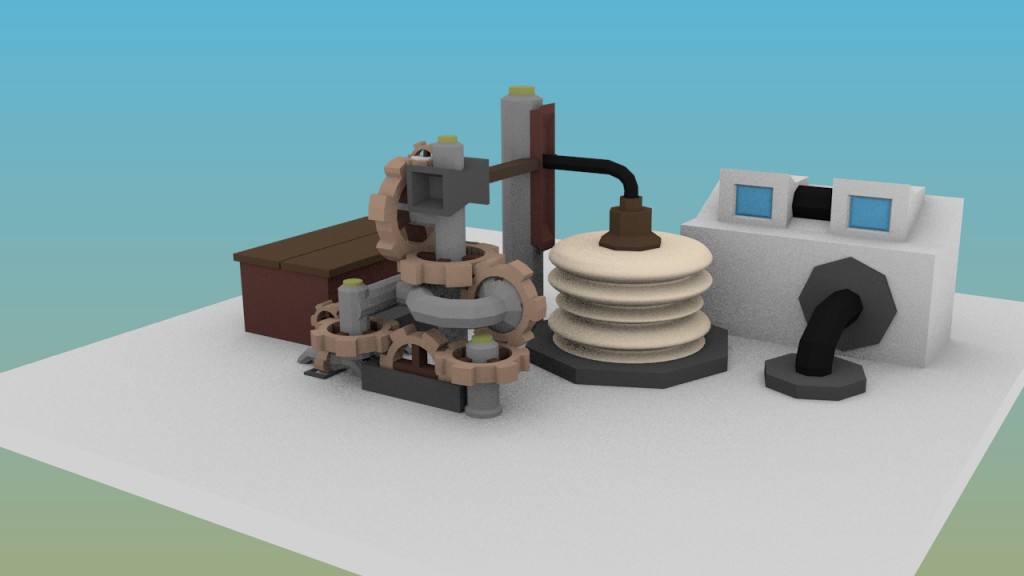 Advanced low poly Gear Train preview image 1